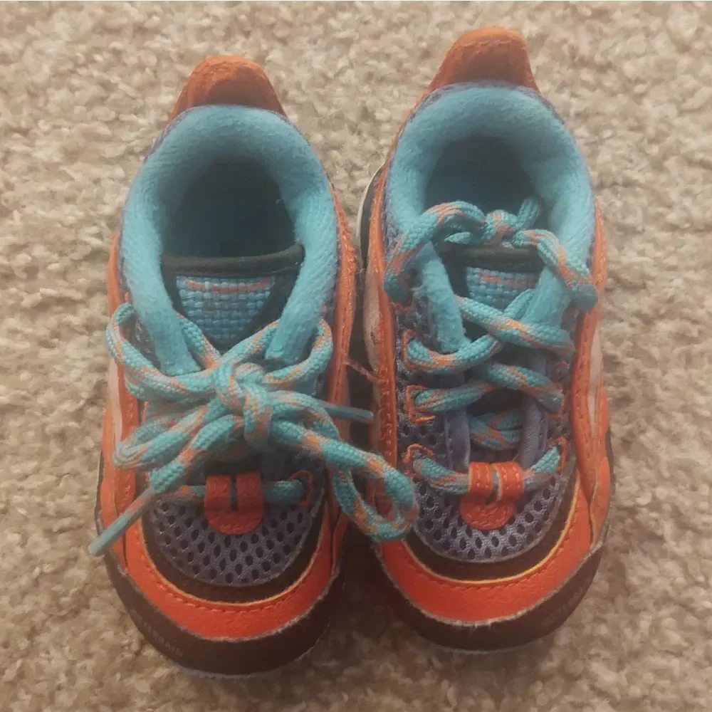 New Balance 801 All Terrain Toddlers Sneakers Red Blue Black IC801FR - Size 4c